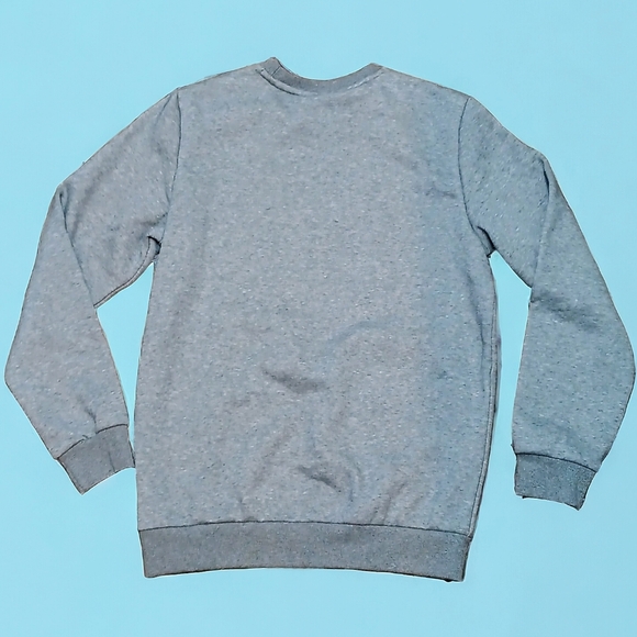 Puma Big Logo Crewneck Grey Black Sweatshirt Men's Size Small - Picture 3 of 6